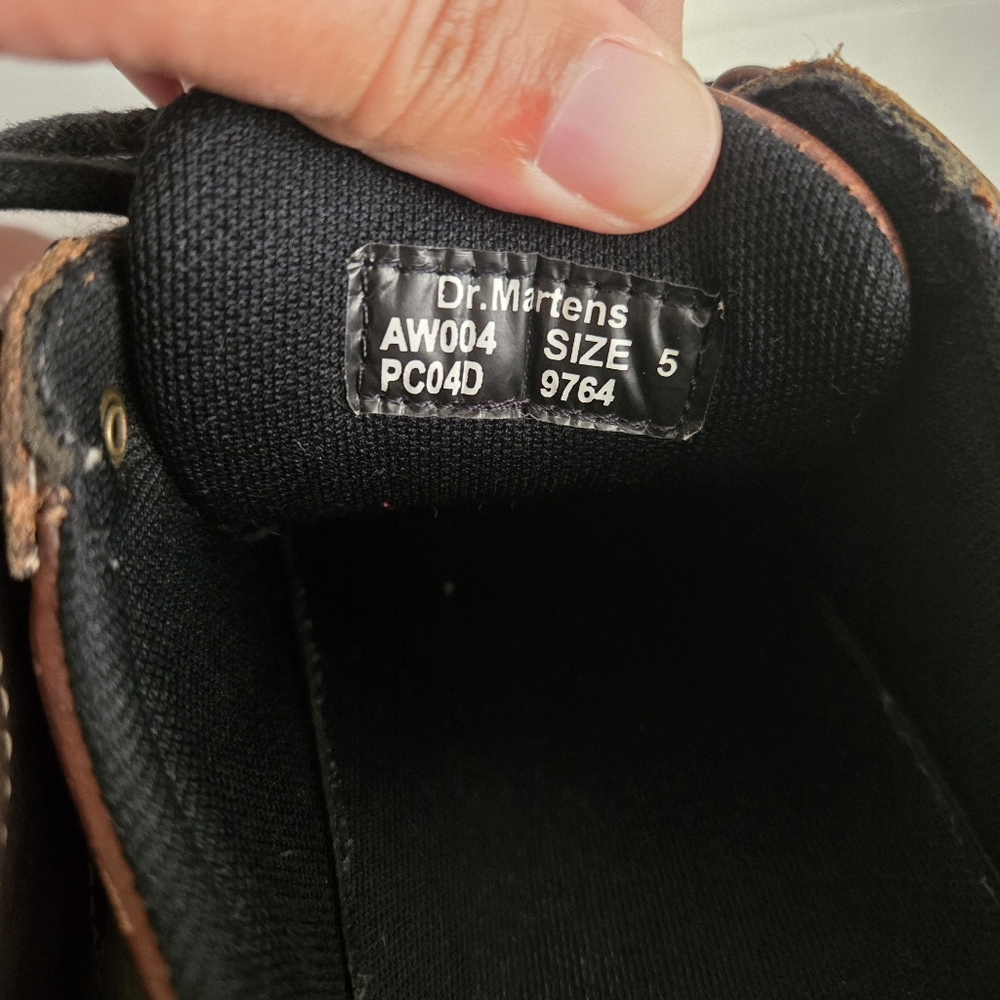 Vintage Y2K Dr. Martens Chunky Platform Brown Leather Church Monkey Shoes Mens 5 - Picture 8 of 14